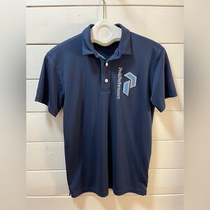 PEAK PERFORMANCE Navy Performance Polo Shirt M